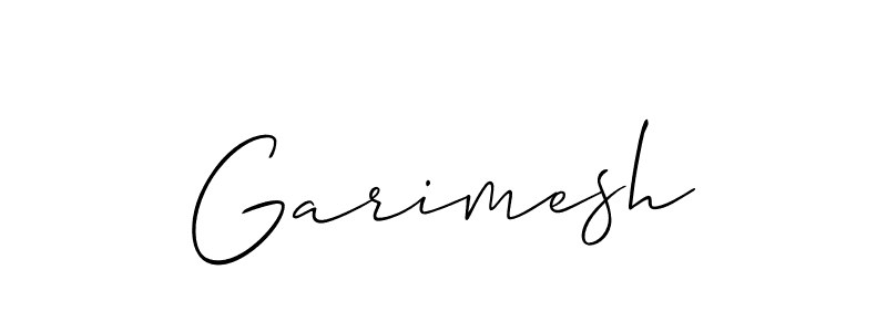 Allison_Script is a professional signature style that is perfect for those who want to add a touch of class to their signature. It is also a great choice for those who want to make their signature more unique. Get Garimesh name to fancy signature for free. Garimesh signature style 2 images and pictures png