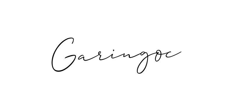 It looks lik you need a new signature style for name Garingoc. Design unique handwritten (Allison_Script) signature with our free signature maker in just a few clicks. Garingoc signature style 2 images and pictures png