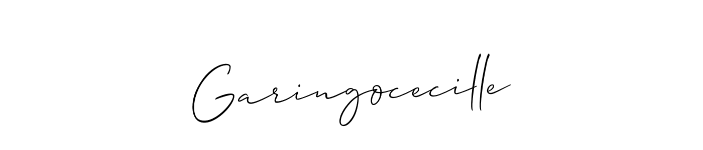 It looks lik you need a new signature style for name Garingocecille. Design unique handwritten (Allison_Script) signature with our free signature maker in just a few clicks. Garingocecille signature style 2 images and pictures png