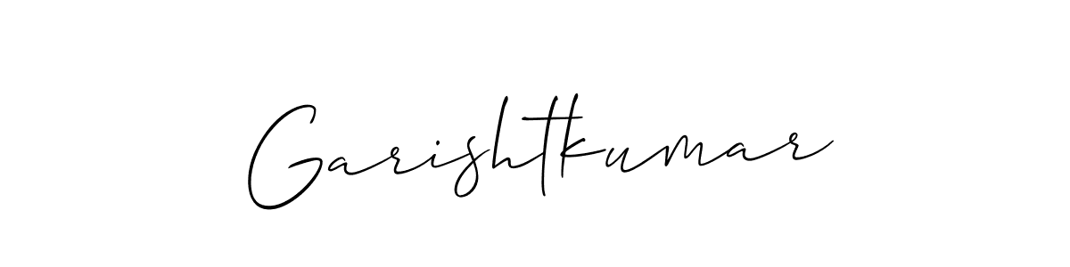 Create a beautiful signature design for name Garishtkumar. With this signature (Allison_Script) fonts, you can make a handwritten signature for free. Garishtkumar signature style 2 images and pictures png