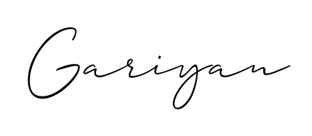 Make your name Gariyan memorable on every contract using Allison_Script autograph style. Instant transparent background export available. Gariyan signature style 2 images and pictures png