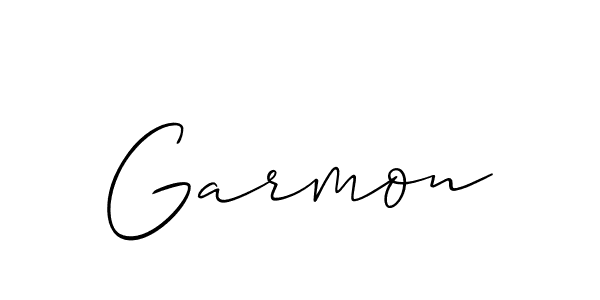 Create a beautiful signature design for name Garmon. With this signature (Allison_Script) fonts, you can make a handwritten signature for free. Garmon signature style 2 images and pictures png