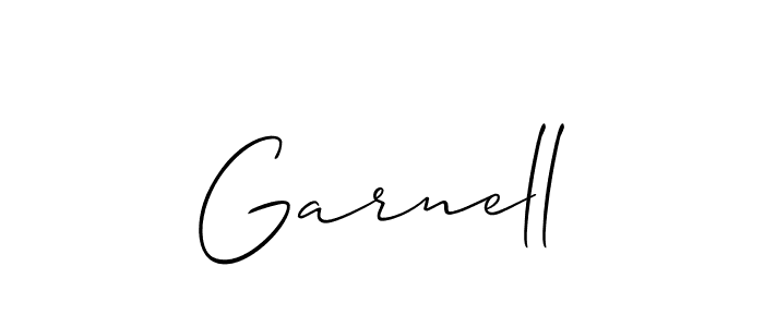 if you are searching for the best signature style for your name Garnell. so please give up your signature search. here we have designed multiple signature styles  using Allison_Script. Garnell signature style 2 images and pictures png