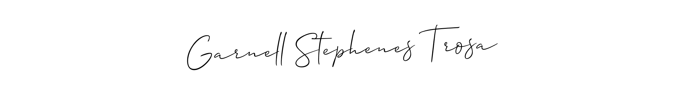 if you are searching for the best signature style for your name Garnell Stephenes Trosa. so please give up your signature search. here we have designed multiple signature styles  using Allison_Script. Garnell Stephenes Trosa signature style 2 images and pictures png