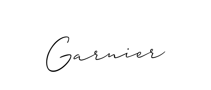 How to make Garnier name signature. Use Allison_Script style for creating short signs online. This is the latest handwritten sign. Garnier signature style 2 images and pictures png