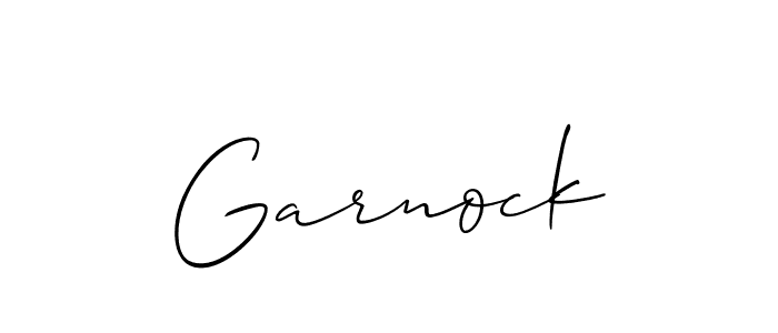 The best way (Allison_Script) to make a short signature is to pick only two or three words in your name. The name Garnock include a total of six letters. For converting this name. Garnock signature style 2 images and pictures png