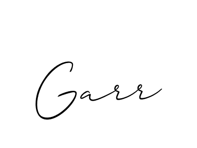 Garr stylish signature style. Best Handwritten Sign (Allison_Script) for my name. Handwritten Signature Collection Ideas for my name Garr. Garr signature style 2 images and pictures png