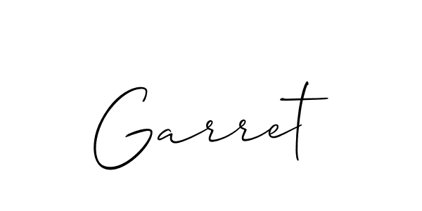 You should practise on your own different ways (Allison_Script) to write your name (Garret) in signature. don't let someone else do it for you. Garret signature style 2 images and pictures png