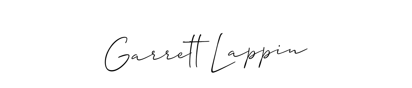 Check out images of Autograph of Garrett Lappin name. Actor Garrett Lappin Signature Style. Allison_Script is a professional sign style online. Garrett Lappin signature style 2 images and pictures png