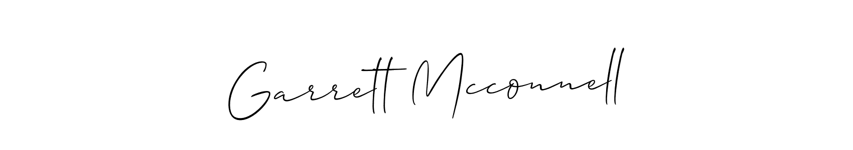 Design your own signature with our free online signature maker. With this signature software, you can create a handwritten (Allison_Script) signature for name Garrett Mcconnell. Garrett Mcconnell signature style 2 images and pictures png