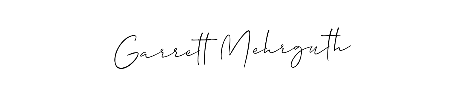 How to Draw Garrett Mehrguth signature style? Allison_Script is a latest design signature styles for name Garrett Mehrguth. Garrett Mehrguth signature style 2 images and pictures png