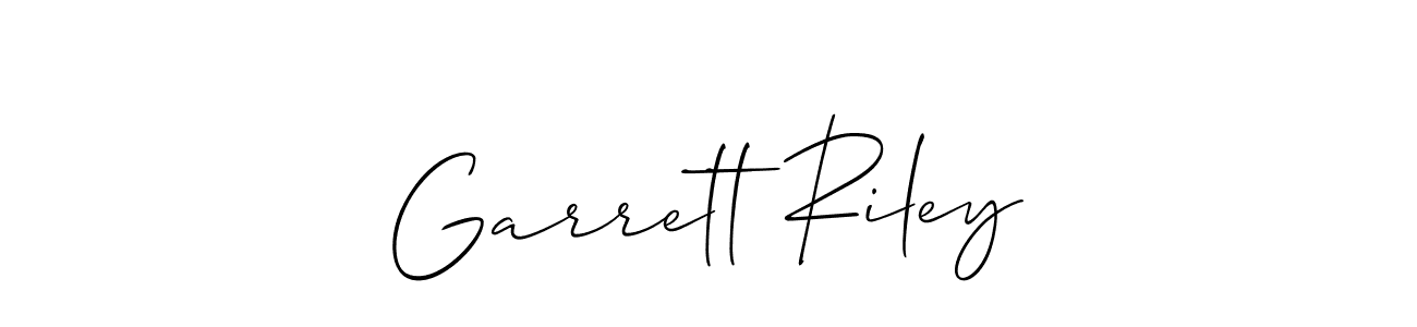 Also You can easily find your signature by using the search form. We will create Garrett Riley name handwritten signature images for you free of cost using Allison_Script sign style. Garrett Riley signature style 2 images and pictures png