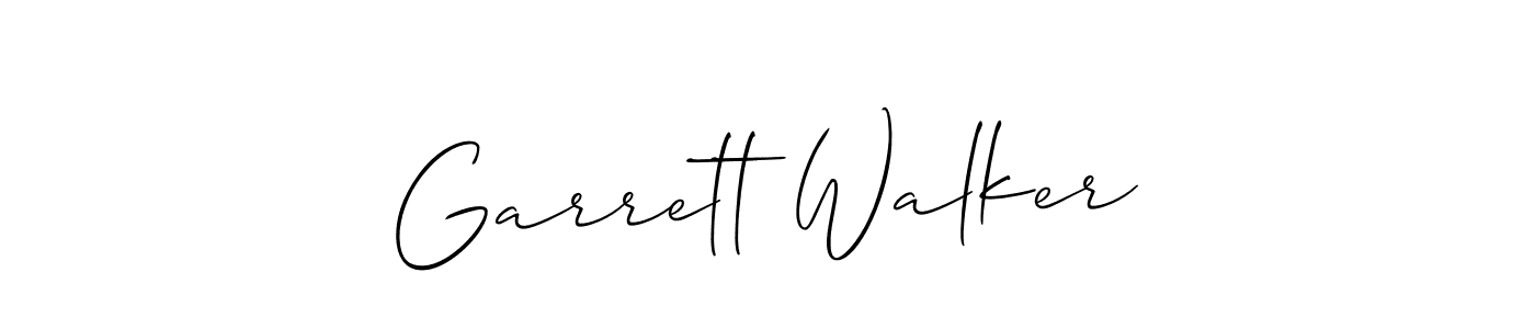 Garrett Walker stylish signature style. Best Handwritten Sign (Allison_Script) for my name. Handwritten Signature Collection Ideas for my name Garrett Walker. Garrett Walker signature style 2 images and pictures png