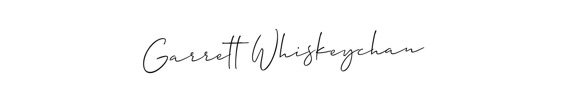 Make a short Garrett Whiskeychan signature style. Manage your documents anywhere anytime using Allison_Script. Create and add eSignatures, submit forms, share and send files easily. Garrett Whiskeychan signature style 2 images and pictures png