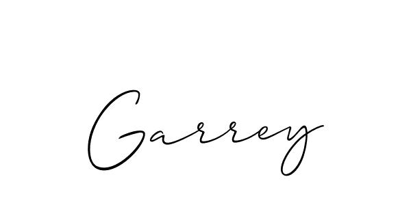 How to make Garrey name signature. Use Allison_Script style for creating short signs online. This is the latest handwritten sign. Garrey signature style 2 images and pictures png