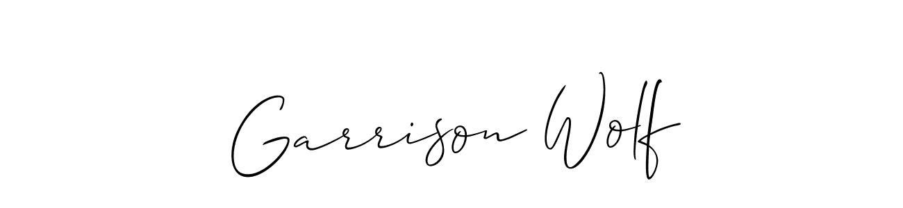 Best and Professional Signature Style for Garrison Wolf. Allison_Script Best Signature Style Collection. Garrison Wolf signature style 2 images and pictures png