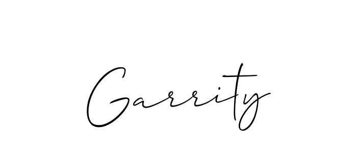 Garrity stylish signature style. Best Handwritten Sign (Allison_Script) for my name. Handwritten Signature Collection Ideas for my name Garrity. Garrity signature style 2 images and pictures png