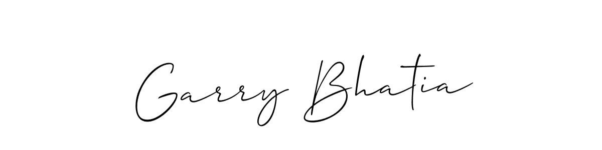 You should practise on your own different ways (Allison_Script) to write your name (Garry Bhatia) in signature. don't let someone else do it for you. Garry Bhatia signature style 2 images and pictures png