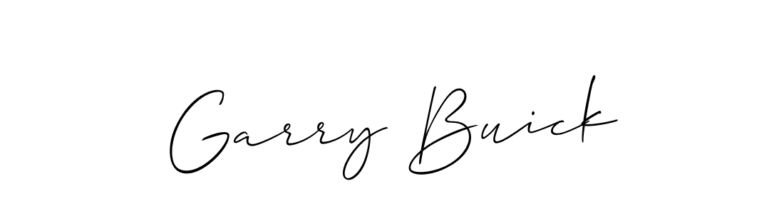 Create a beautiful signature design for name Garry Buick. With this signature (Allison_Script) fonts, you can make a handwritten signature for free. Garry Buick signature style 2 images and pictures png