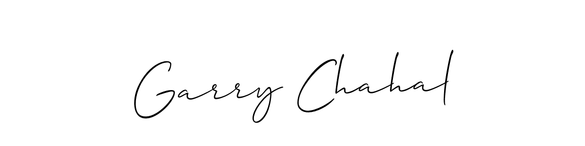 How to Draw Garry Chahal signature style? Allison_Script is a latest design signature styles for name Garry Chahal. Garry Chahal signature style 2 images and pictures png