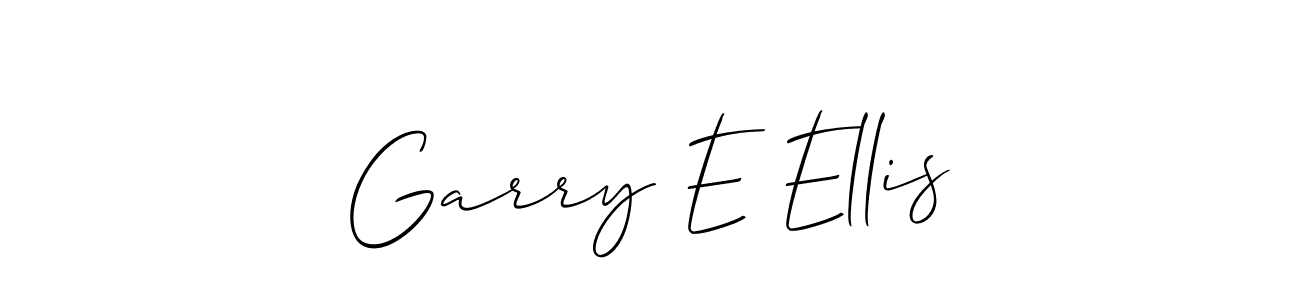 How to make Garry E Ellis signature? Allison_Script is a professional autograph style. Create handwritten signature for Garry E Ellis name. Garry E Ellis signature style 2 images and pictures png