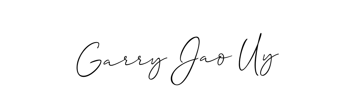 Use a signature maker to create a handwritten signature online. With this signature software, you can design (Allison_Script) your own signature for name Garry Jao Uy. Garry Jao Uy signature style 2 images and pictures png