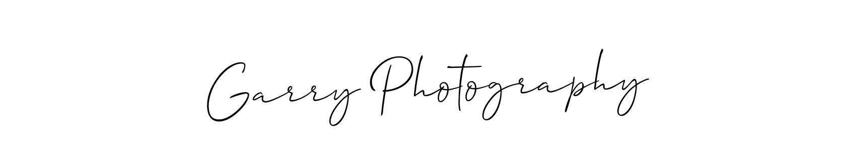 How to make Garry Photography name signature. Use Allison_Script style for creating short signs online. This is the latest handwritten sign. Garry Photography signature style 2 images and pictures png