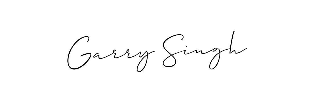 How to make Garry Singh name signature. Use Allison_Script style for creating short signs online. This is the latest handwritten sign. Garry Singh signature style 2 images and pictures png