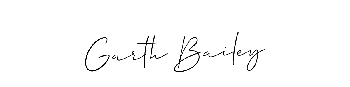 The best way (Allison_Script) to make a short signature is to pick only two or three words in your name. The name Garth Bailey include a total of six letters. For converting this name. Garth Bailey signature style 2 images and pictures png