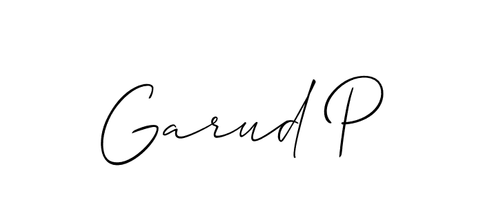 Best and Professional Signature Style for Garud P. Allison_Script Best Signature Style Collection. Garud P signature style 2 images and pictures png