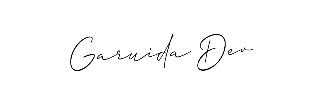 Make a short Garuida Dev signature style. Manage your documents anywhere anytime using Allison_Script. Create and add eSignatures, submit forms, share and send files easily. Garuida Dev signature style 2 images and pictures png