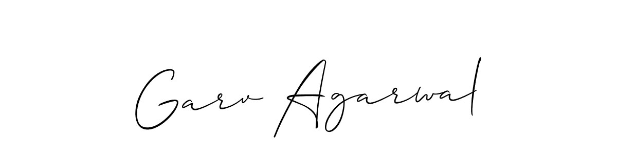 Best and Professional Signature Style for Garv Agarwal. Allison_Script Best Signature Style Collection. Garv Agarwal signature style 2 images and pictures png