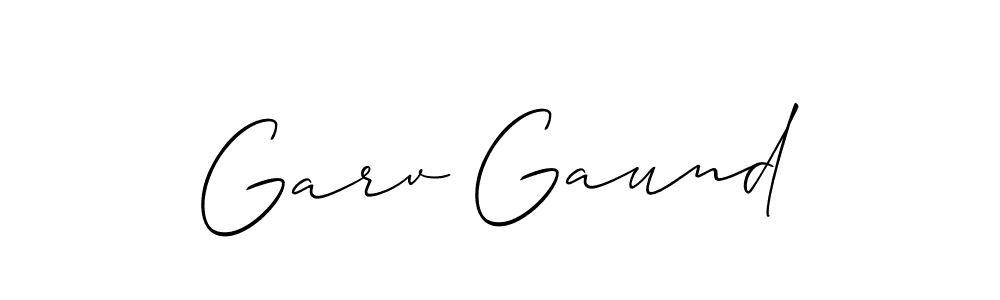 Use a signature maker to create a handwritten signature online. With this signature software, you can design (Allison_Script) your own signature for name Garv Gaund. Garv Gaund signature style 2 images and pictures png