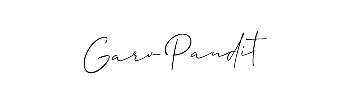 if you are searching for the best signature style for your name Garv Pandit. so please give up your signature search. here we have designed multiple signature styles  using Allison_Script. Garv Pandit signature style 2 images and pictures png