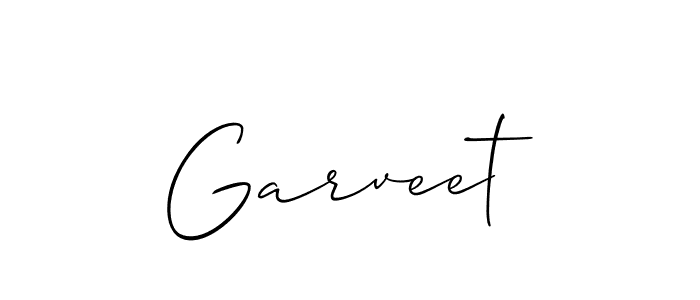 How to make Garveet name signature. Use Allison_Script style for creating short signs online. This is the latest handwritten sign. Garveet signature style 2 images and pictures png