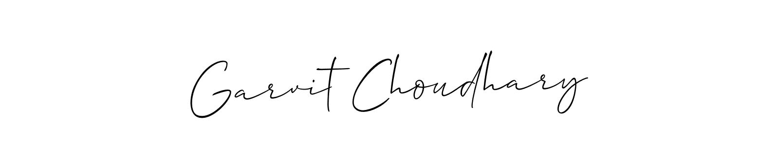 Also You can easily find your signature by using the search form. We will create Garvit Choudhary name handwritten signature images for you free of cost using Allison_Script sign style. Garvit Choudhary signature style 2 images and pictures png