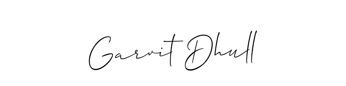 This is the best signature style for the Garvit Dhull name. Also you like these signature font (Allison_Script). Mix name signature. Garvit Dhull signature style 2 images and pictures png