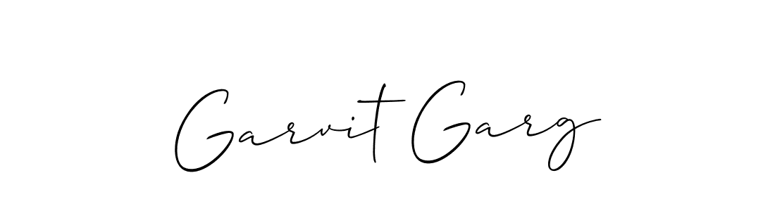 if you are searching for the best signature style for your name Garvit Garg. so please give up your signature search. here we have designed multiple signature styles  using Allison_Script. Garvit Garg signature style 2 images and pictures png