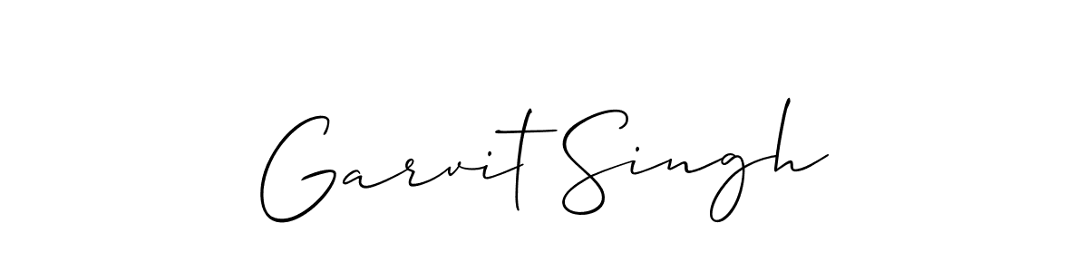 Design your own signature with our free online signature maker. With this signature software, you can create a handwritten (Allison_Script) signature for name Garvit Singh. Garvit Singh signature style 2 images and pictures png