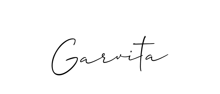 Similarly Allison_Script is the best handwritten signature design. Signature creator online .You can use it as an online autograph creator for name Garvita. Garvita signature style 2 images and pictures png