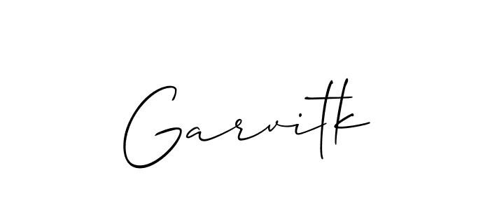 Create a beautiful signature design for name Garvitk. With this signature (Allison_Script) fonts, you can make a handwritten signature for free. Garvitk signature style 2 images and pictures png