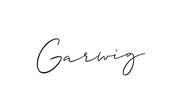 The best way (Allison_Script) to make a short signature is to pick only two or three words in your name. The name Garwig include a total of six letters. For converting this name. Garwig signature style 2 images and pictures png