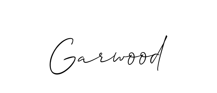 You should practise on your own different ways (Allison_Script) to write your name (Garwood) in signature. don't let someone else do it for you. Garwood signature style 2 images and pictures png