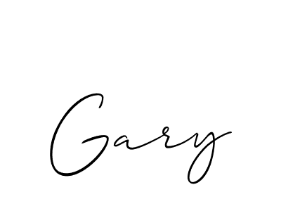 Use a signature maker to create a handwritten signature online. With this signature software, you can design (Allison_Script) your own signature for name Gary. Gary signature style 2 images and pictures png