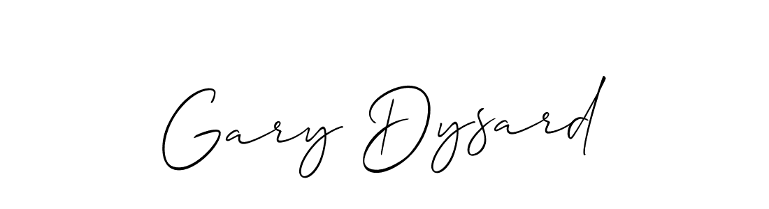 How to make Gary Dysard signature? Allison_Script is a professional autograph style. Create handwritten signature for Gary Dysard name. Gary Dysard signature style 2 images and pictures png