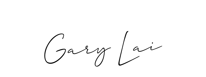 Make a beautiful signature design for name Gary Lai. With this signature (Allison_Script) style, you can create a handwritten signature for free. Gary Lai signature style 2 images and pictures png