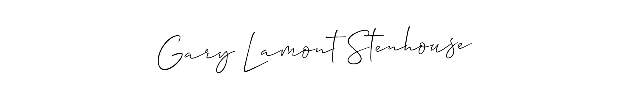 Also we have Gary Lamont Stenhouse name is the best signature style. Create professional handwritten signature collection using Allison_Script autograph style. Gary Lamont Stenhouse signature style 2 images and pictures png