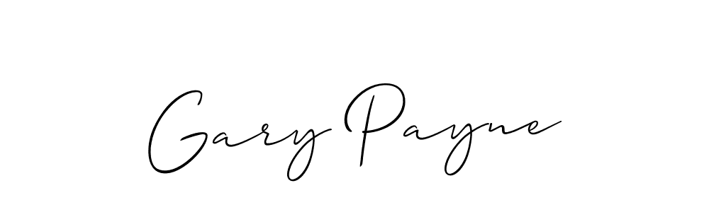 It looks lik you need a new signature style for name Gary Payne. Design unique handwritten (Allison_Script) signature with our free signature maker in just a few clicks. Gary Payne signature style 2 images and pictures png