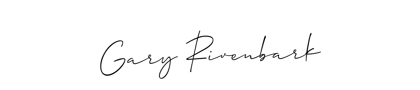 This is the best signature style for the Gary Rivenbark name. Also you like these signature font (Allison_Script). Mix name signature. Gary Rivenbark signature style 2 images and pictures png