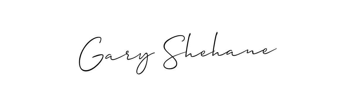 Gary Shehane stylish signature style. Best Handwritten Sign (Allison_Script) for my name. Handwritten Signature Collection Ideas for my name Gary Shehane. Gary Shehane signature style 2 images and pictures png